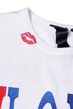 VLONE RED LIPSTICK OG EMBROIDERED T-SHIRT (white)