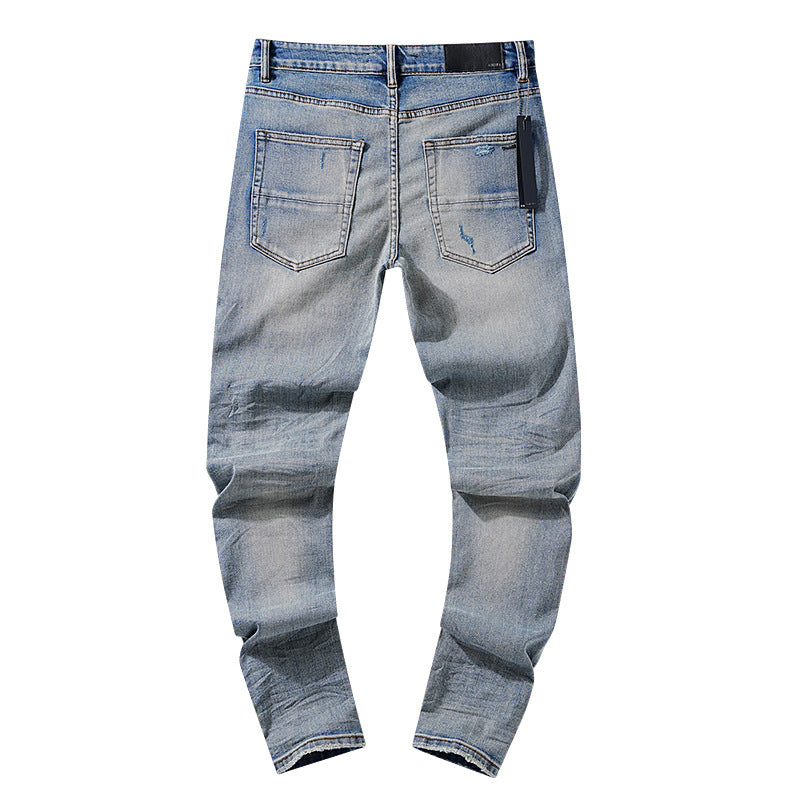 Amiri Jeans Ripped Patch Slim-Fit Stretch Slim-Fit Jeans