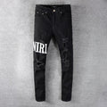 Amiri Jeans Casual Hip Hop Slim Jeans Men #649