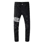 Amiri Jeans Casual Hip Hop Slim Jeans Men #649