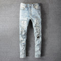 Amiri Jeans Casual Hip Hop Slim Jeans Men #808