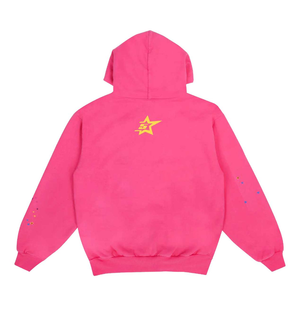 Sp5der P*nk Web Hoodie Pink