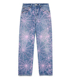 Sp5der AOP Web Vintage Denim 501 Blue/Pink