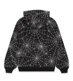 Sp5der Embroidered AOP Hoodie Black