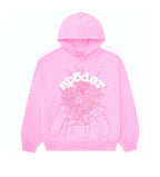 Sp5der OG Web Pink Hoodie