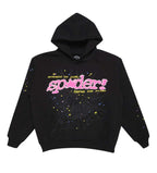 Sp5der P*nk Hoodie V2 Black