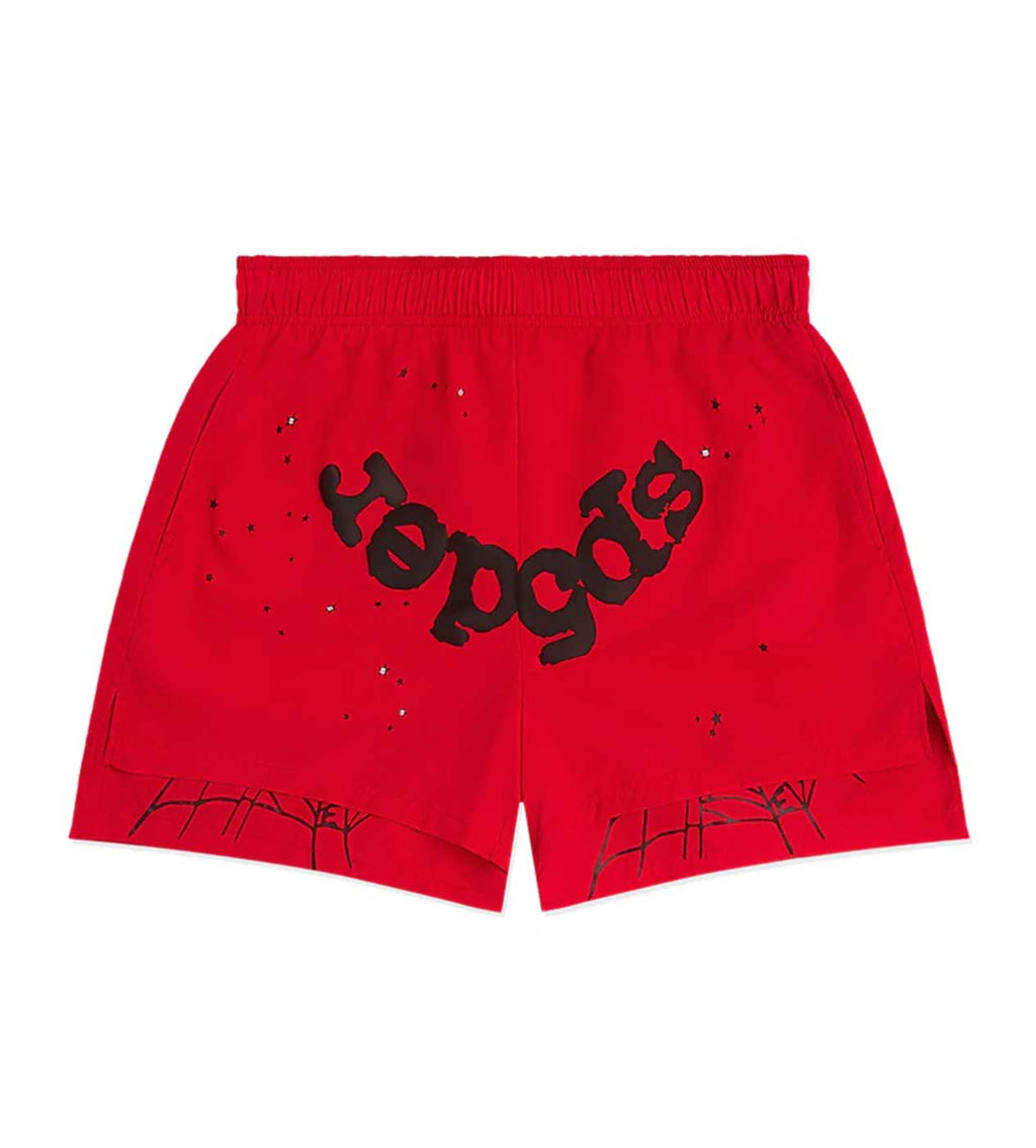 Sp5der Red OG Web Double Layer Short