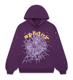 Sp5der Star OG Web v2 Hoodie Purple