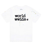 Sp5der Women's Worldwide Baby Tee White