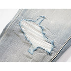 Amiri Jeans Ripped Patch Slim-Fit Stretch Slim-Fit Jeans