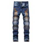 Amiri Jeans Embroidered Slim-Fit Stretch Jeans